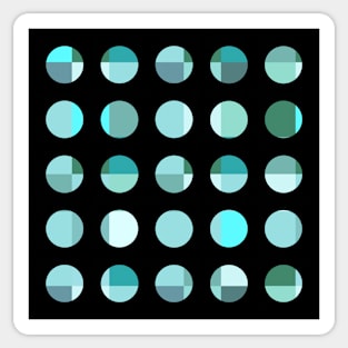 Abstract Geometric Dots Pattern Sticker